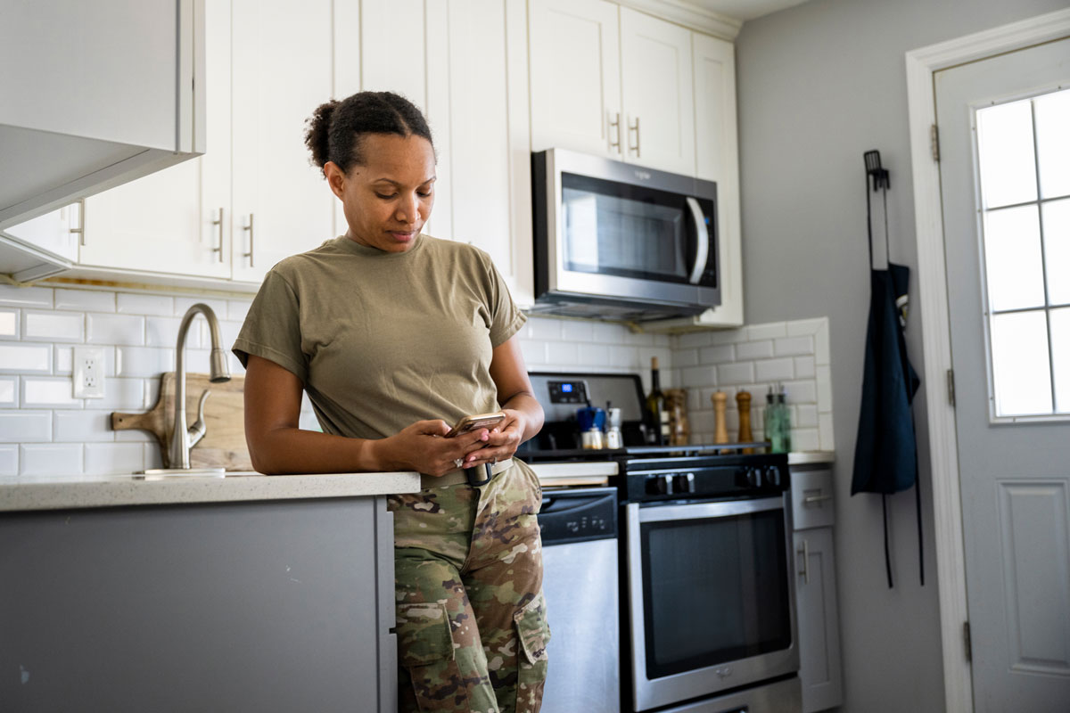 female-soldier-on-phone