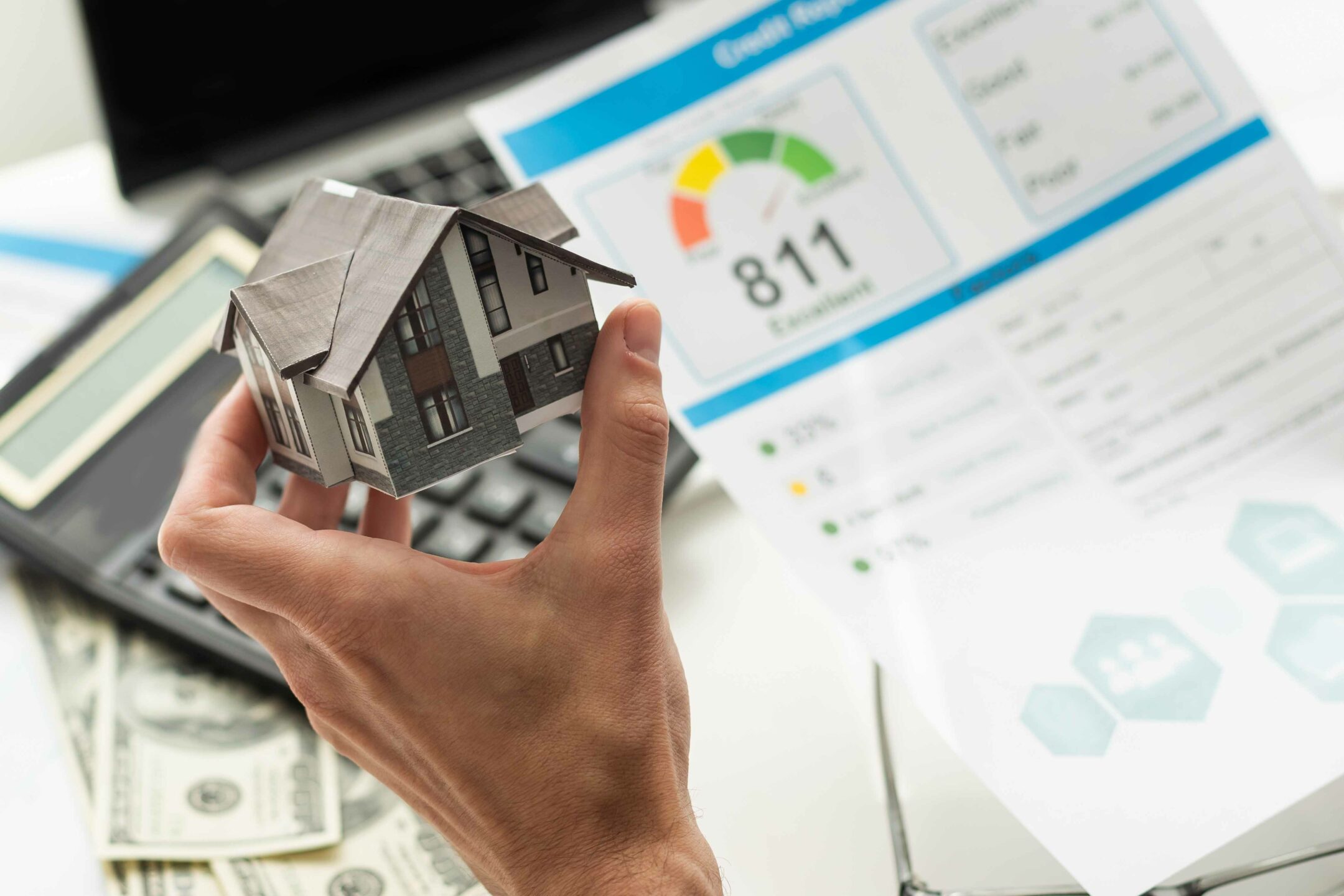 report credit score banking borrowing application risk form document loan business market policy deployment data check workplace concept - stock image